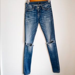 Flying Monkey Platinum Medium Wash Destroyed Denim